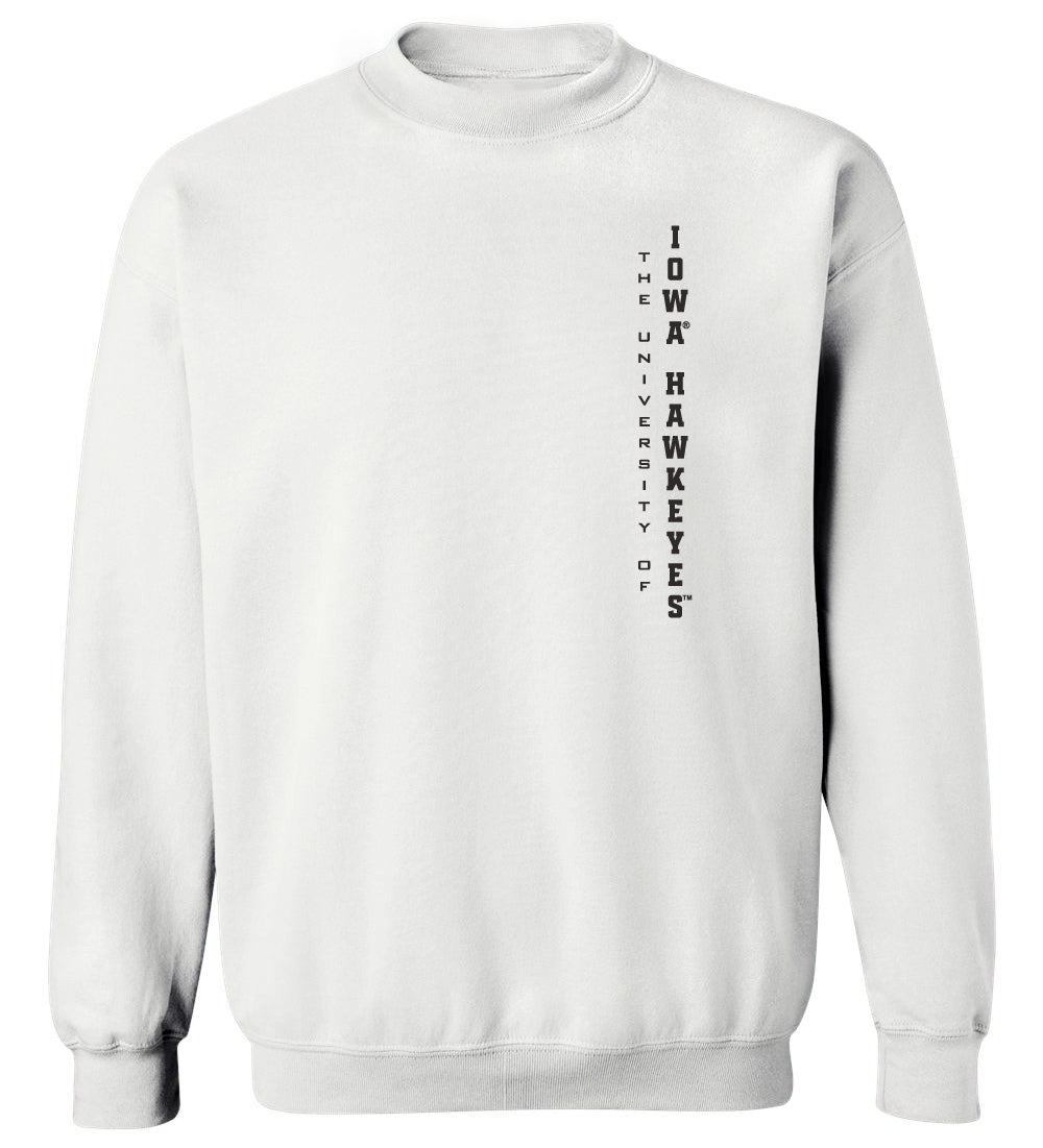 Iowa Hawkeyes Crewneck Sweatshirt - Vert University of Iowa Hawkeyes
