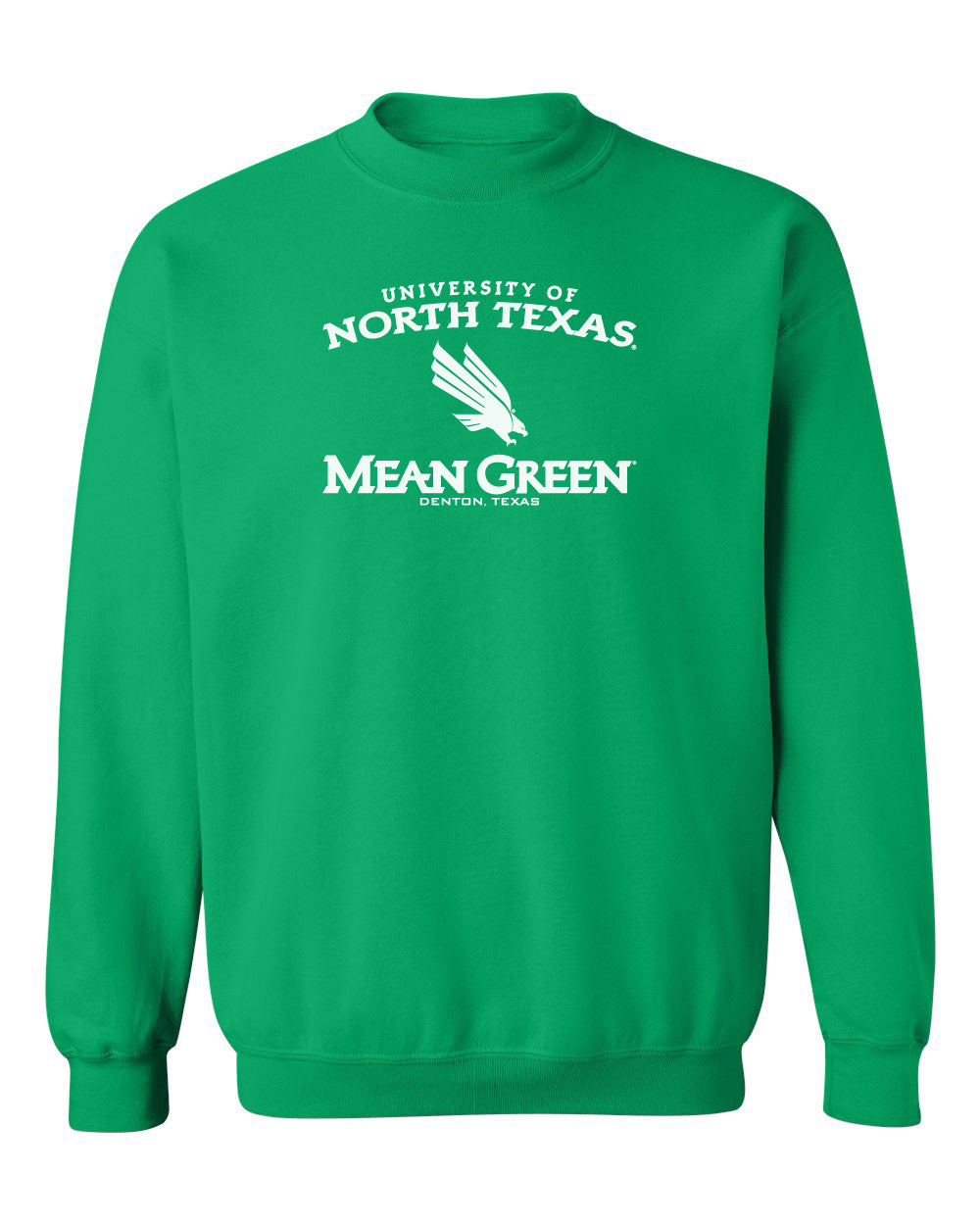 North Texas Mean Green Crewneck Sweatshirt - UNT Arch Primary Logo