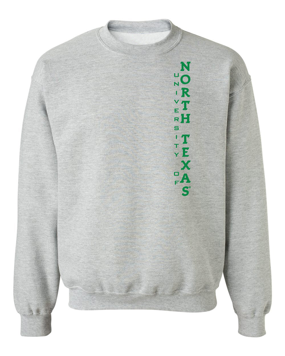 North Texas Mean Green Crewneck Sweatshirt - Vertical University of North Texas