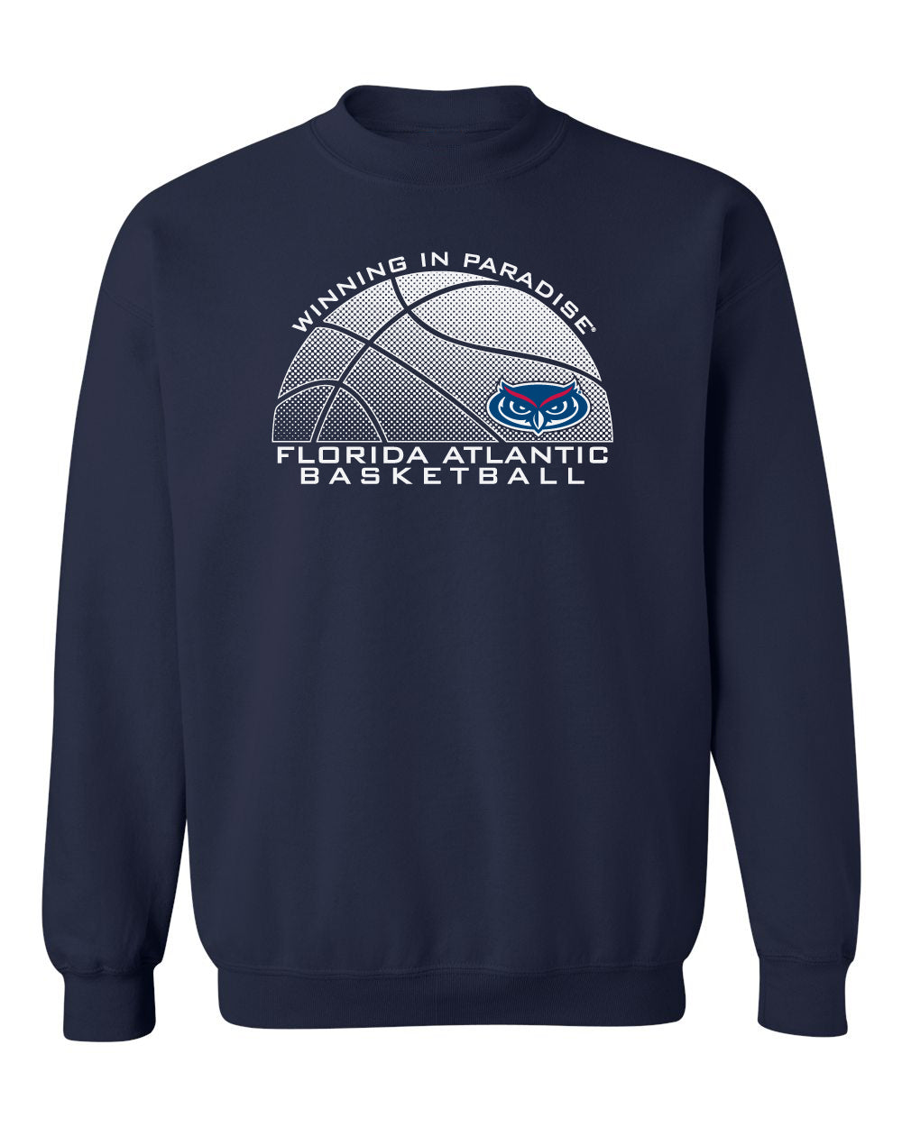 Florida Atlantic Owls Crewneck Sweatshirt - FAU Basketball