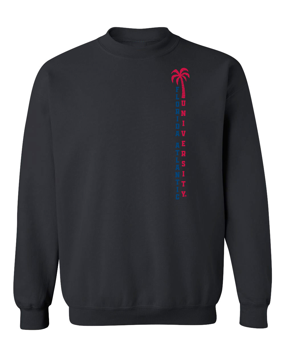 Florida Atlantic Owls Crewneck Sweatshirt - FAU Vertical Palm Tree