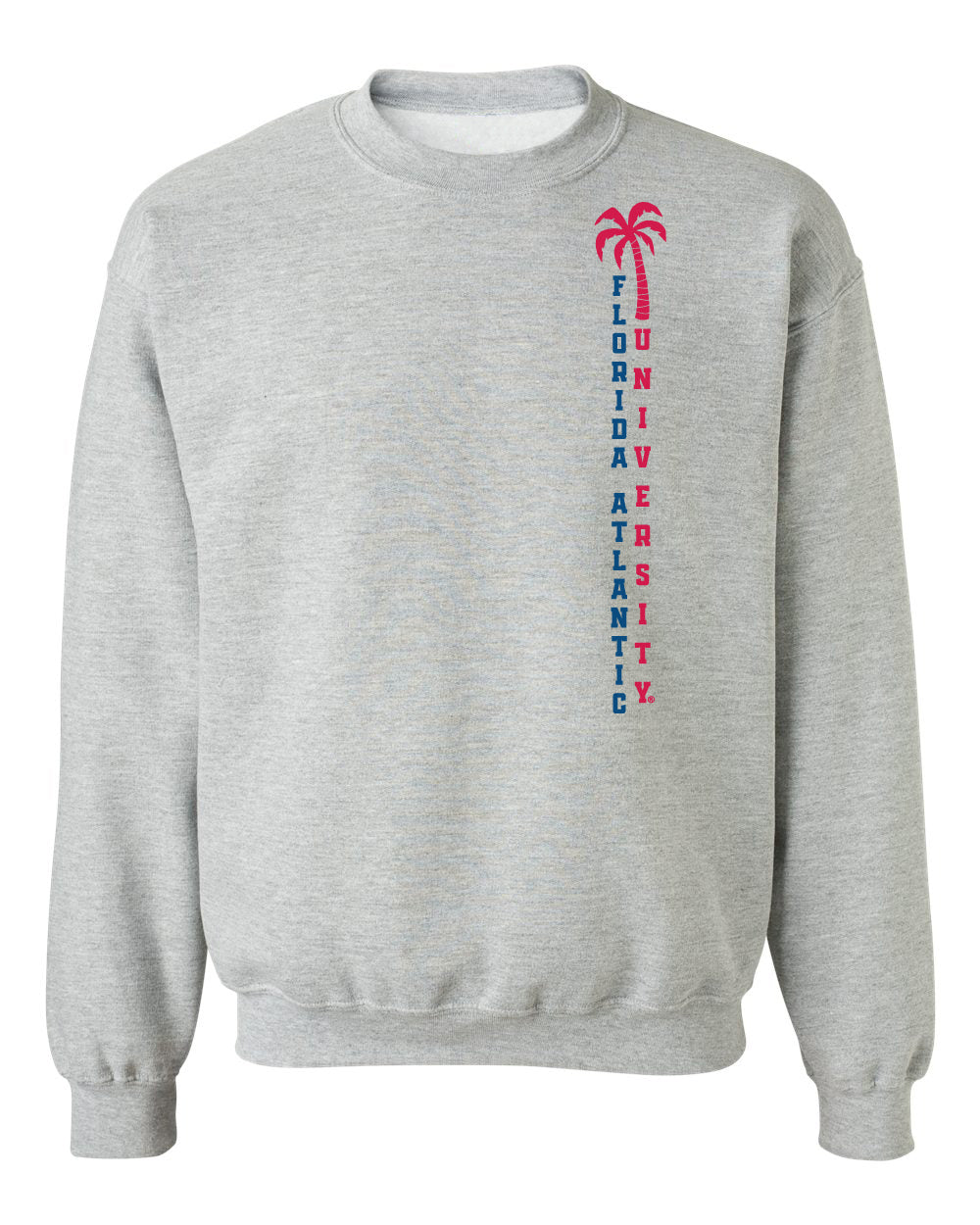 Florida Atlantic Owls Crewneck Sweatshirt - FAU Vertical Palm Tree