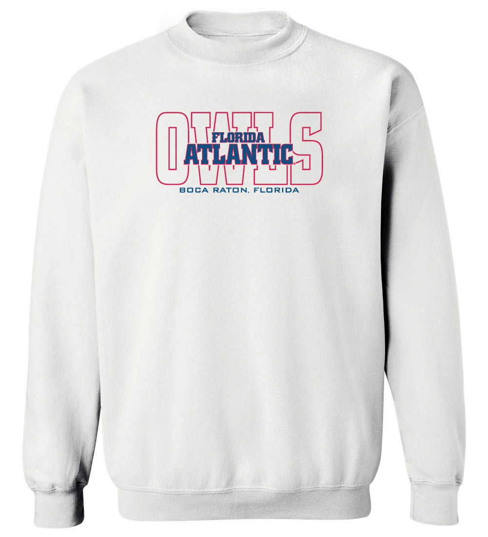 Florida Atlantic Owls Crewneck Sweatshirt - FAU Owls Background