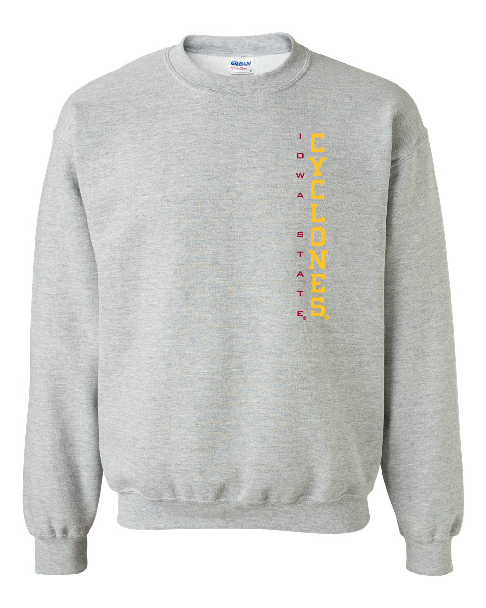 Iowa State Cyclones Crewneck Sweatshirt - Vertical Iowa State CYCLONES