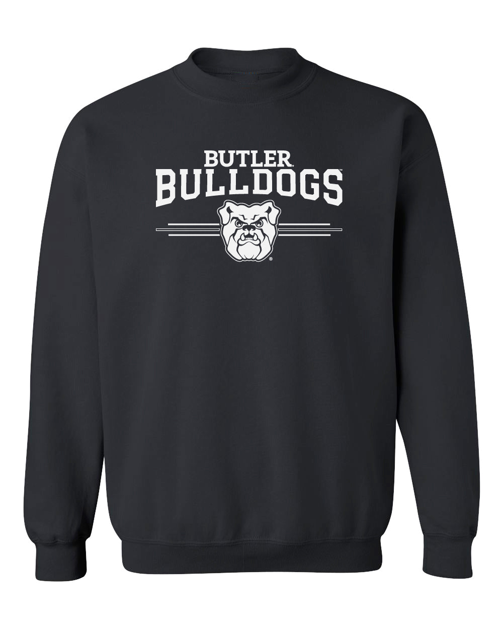 Butler Bulldogs Crewneck Sweatshirt - Bulldogs 3 Stripe Primary Logo