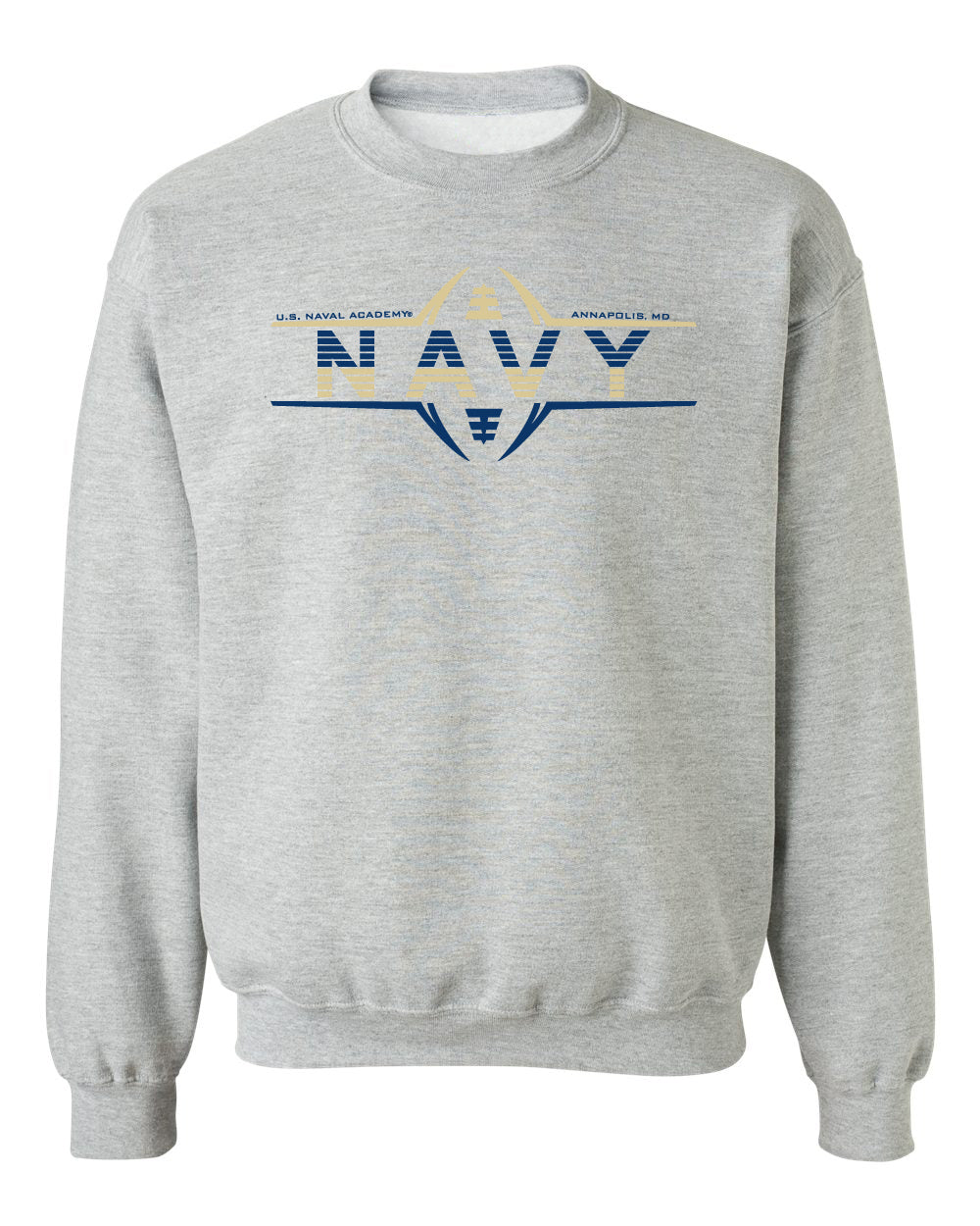 Navy Midshipmen Crewneck Sweatshirt - Navy Football Laces