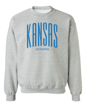 Kansas Jayhawks Crewneck Sweatshirt - Tall Kansas Small Jayhawks