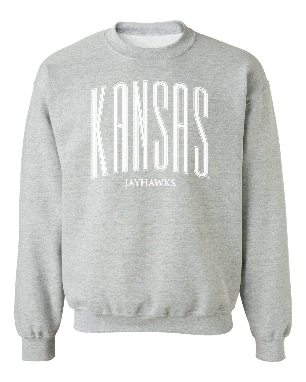 Kansas Jayhawks Crewneck Sweatshirt - Tall Kansas Small Jayhawks