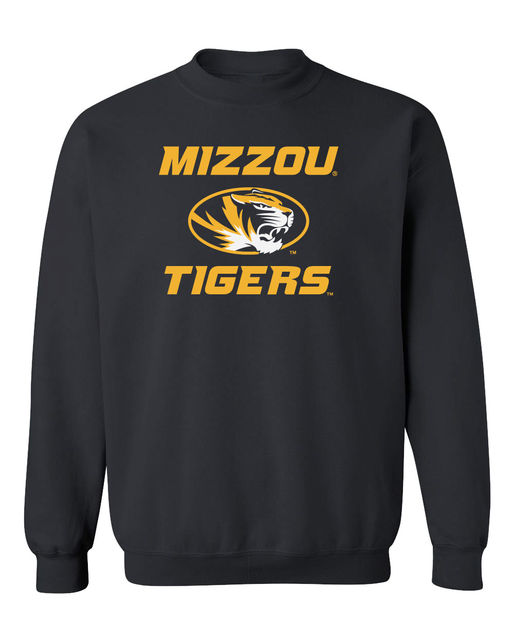 Missouri Tigers Crewneck Sweatshirt - Mizzou Tigers Primary Logo