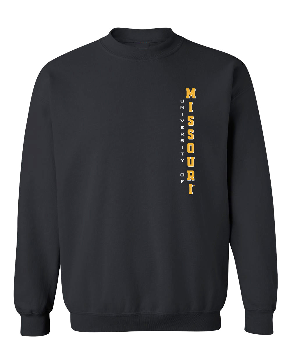 Missouri Tigers Crewneck Sweatshirt - Vertical University of Missouri