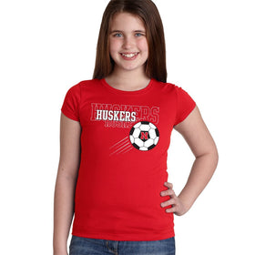 Nebraska Huskers Soccer Youth Girls Tee Shirt
