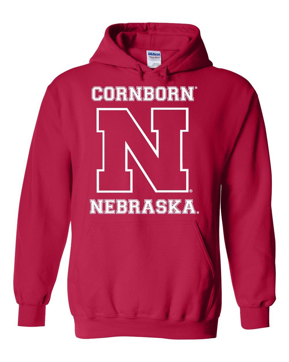Nebraska Cornhuskers Football "CornBorn N Nebraska" Hooded Sweatshirt