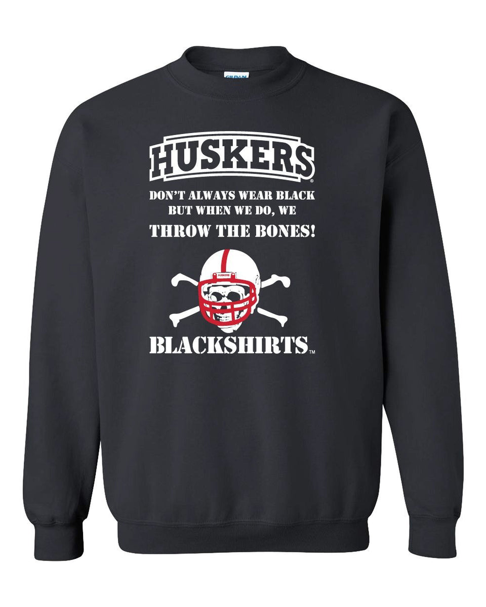 NCAA Nebraska Cornhuskers Women's Corded Crew Pullover - Charcoal Cotton Sweatshirt, Medium, Officially Licensed - View #8