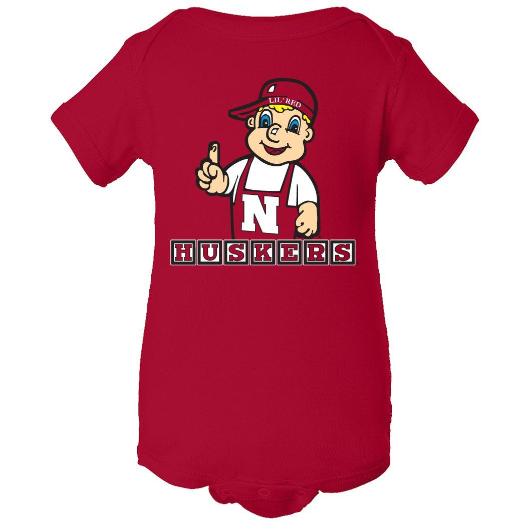 Nebraska Cornhuskers 'Lil Red Mascot Infant Onesie