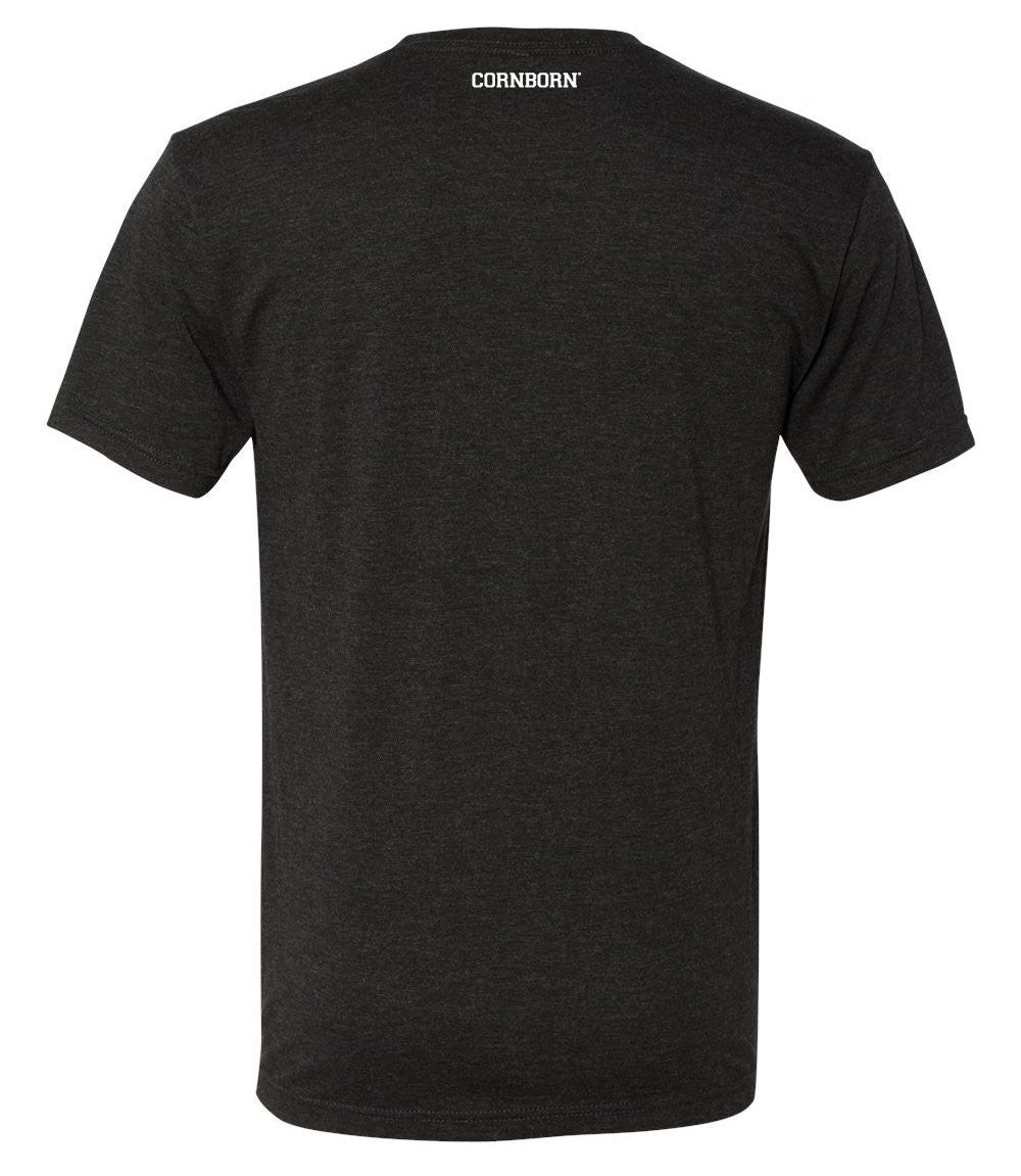 Premium Tri-Blend Cornhusker "CornBorn N Nebraska" Tee Shirt
