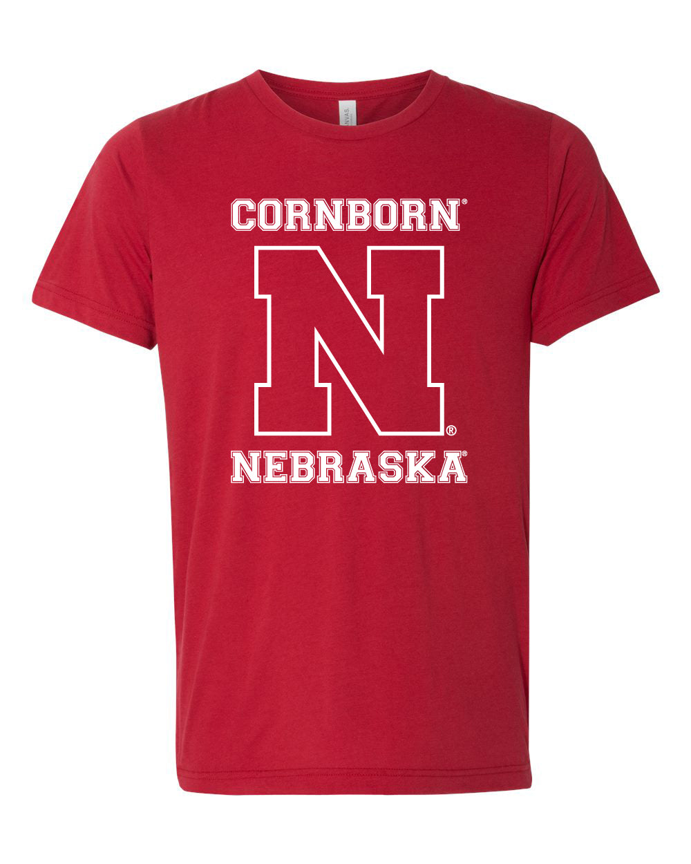 Premium Ultra-Soft Tri-Blend Cornhusker "CornBorn N Nebraska" Tee Shirt
