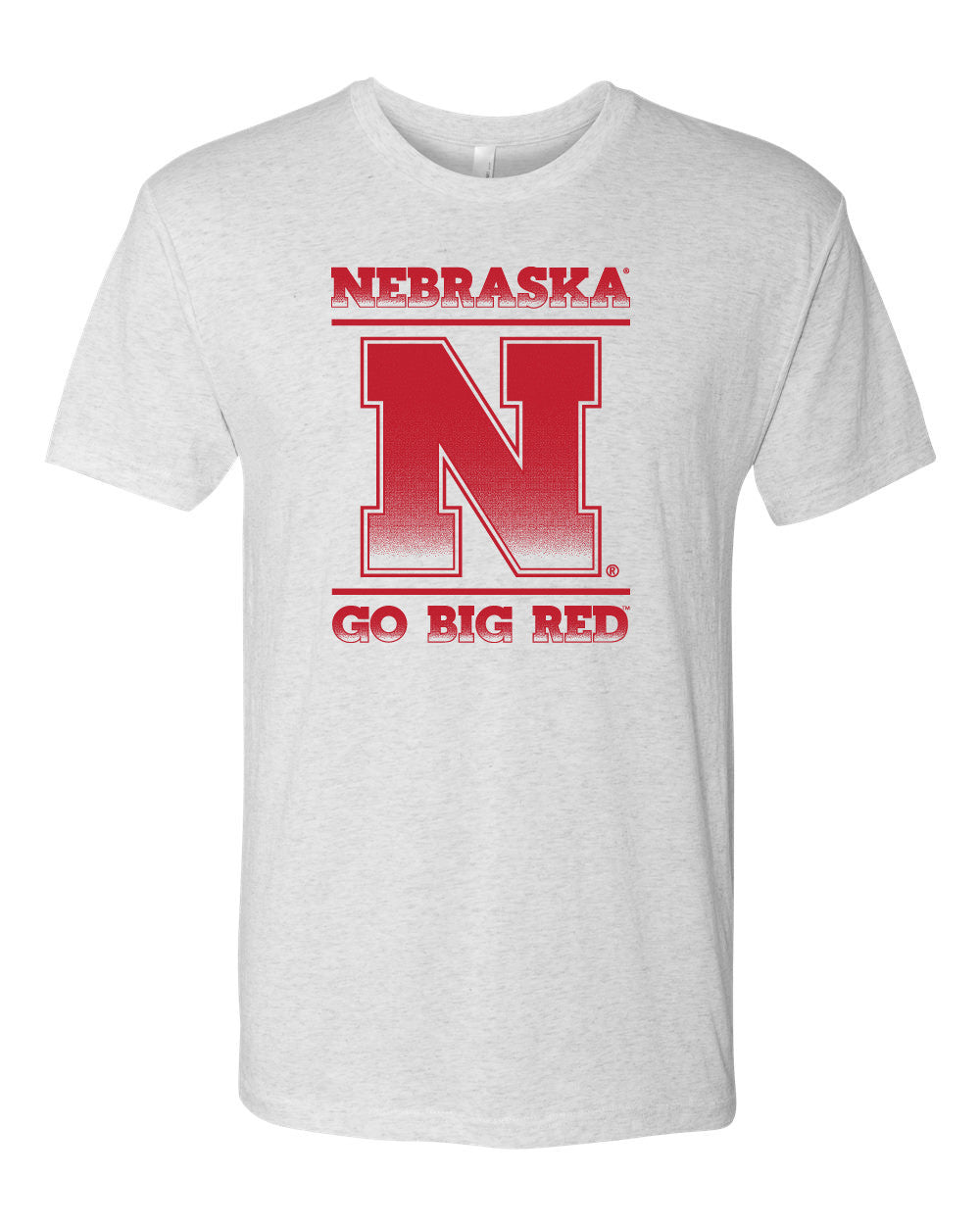 Premium Ultra-Soft Tri-Blend Nebraska Cornhuskers "Nebraska N GO BIG RED" Tee Shirt