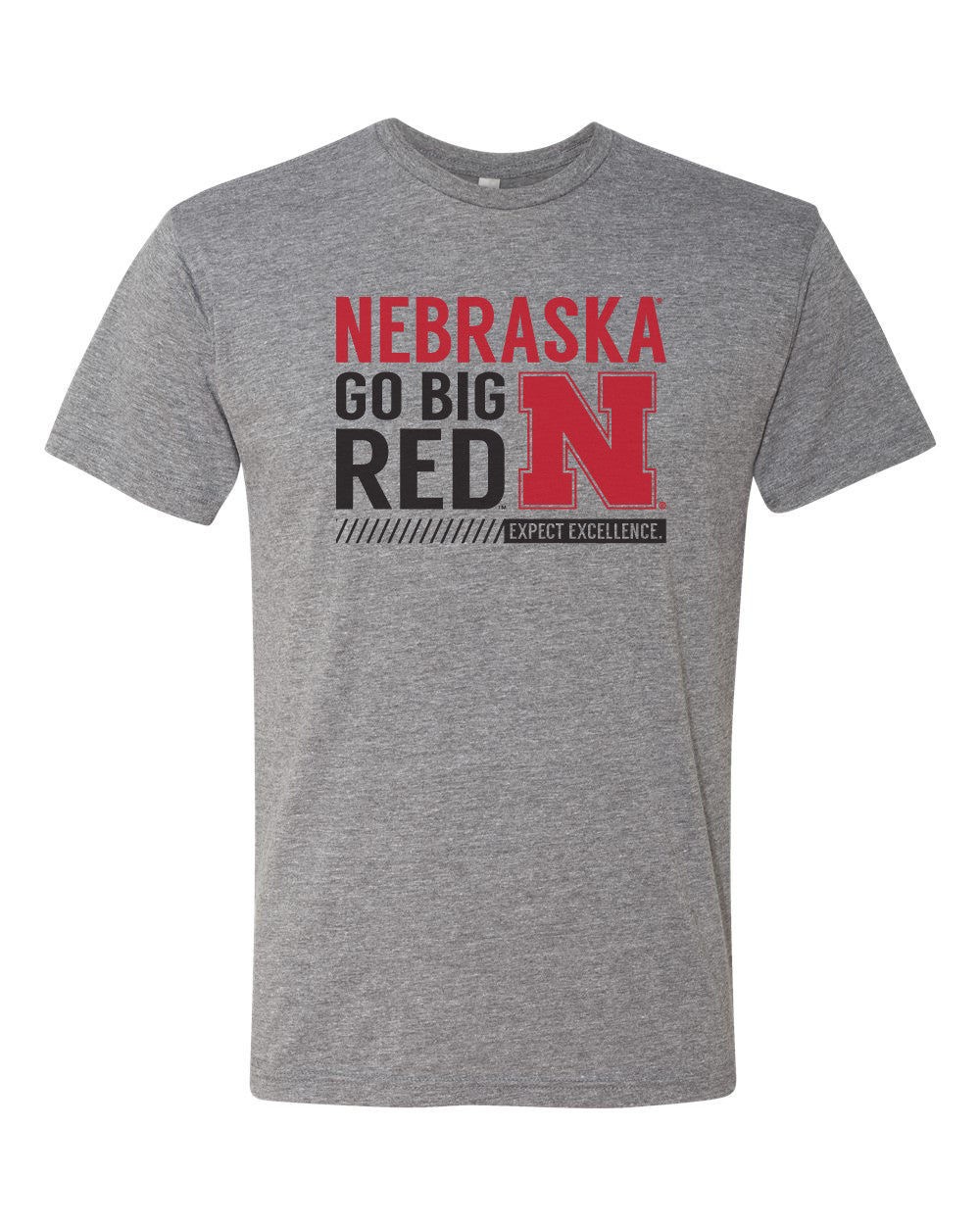 Nebraska "Expect Excellence" Premium Tri-Blend Tee Shirt
