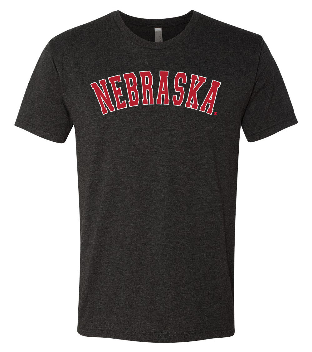 "NEBRASKA" Arch Premium Tri-Blend Tee Shirt