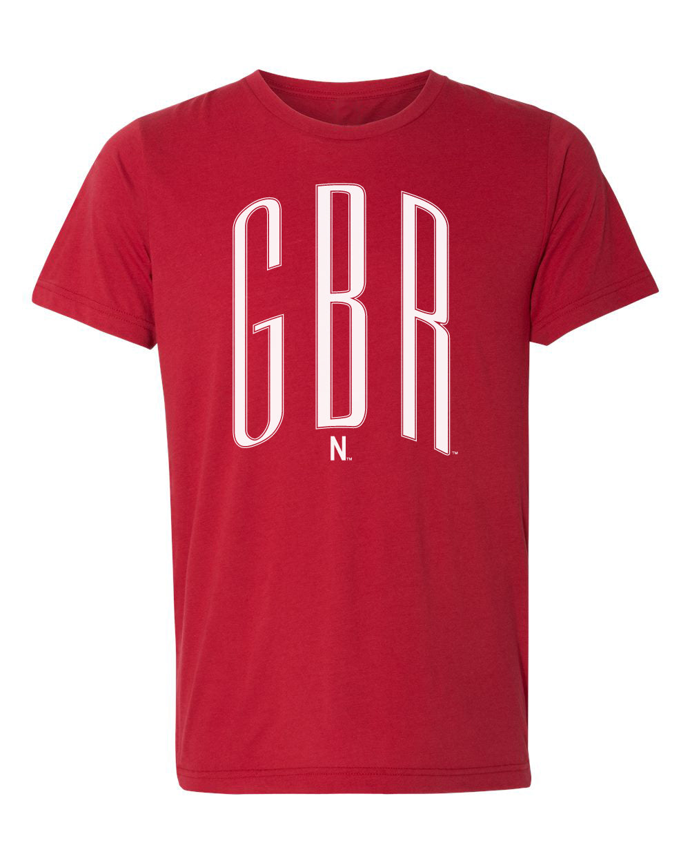 Nebraska Huskers Premium Tri-Blend Tee Shirt - White GBR