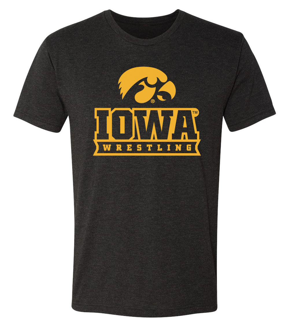 Iowa Hawkeyes Premium Tri-Blend Tee Shirt - Iowa Hawkeyes Wrestling