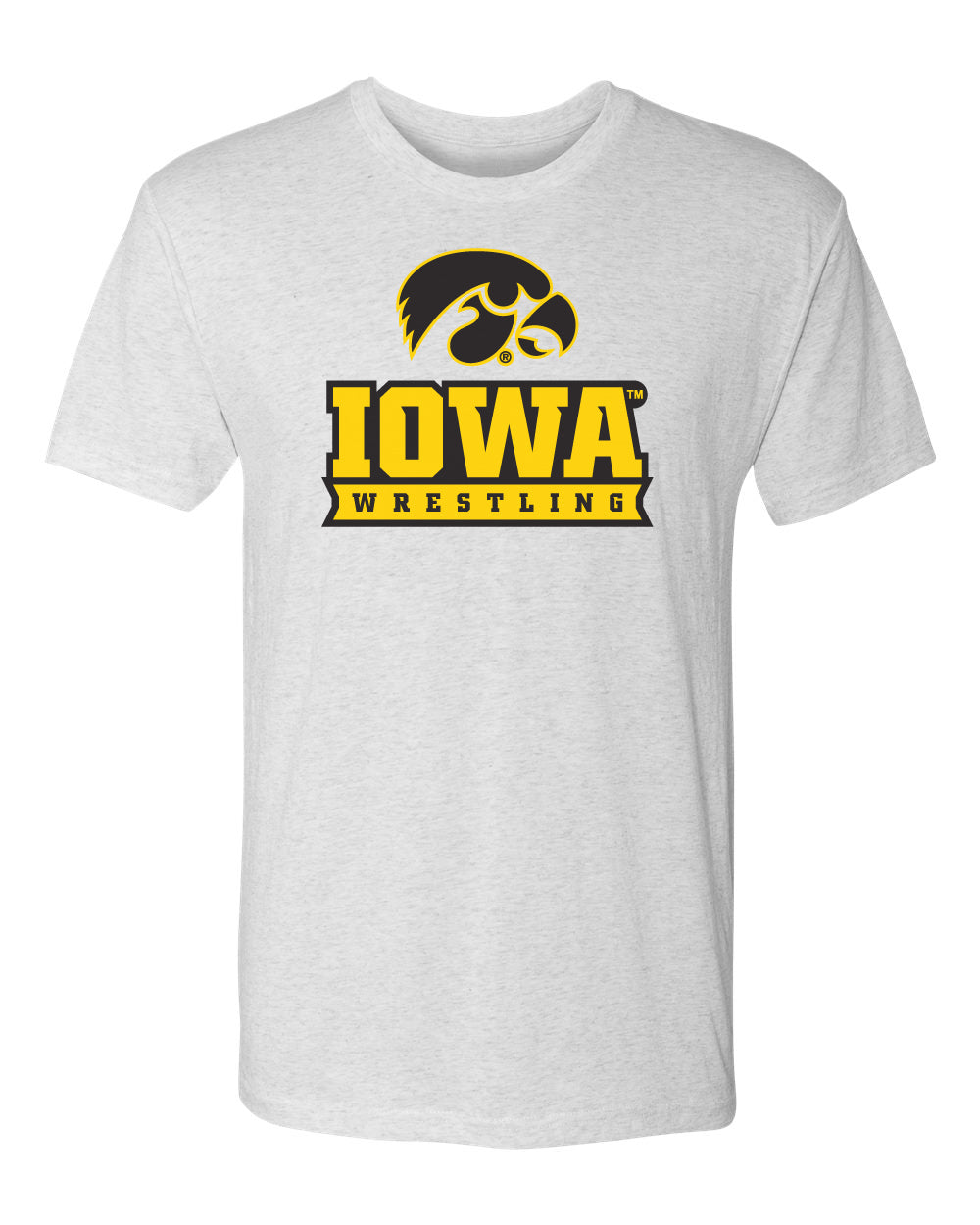 Iowa Hawkeyes Premium Tri-Blend Tee Shirt - Iowa Wrestling Black and Gold