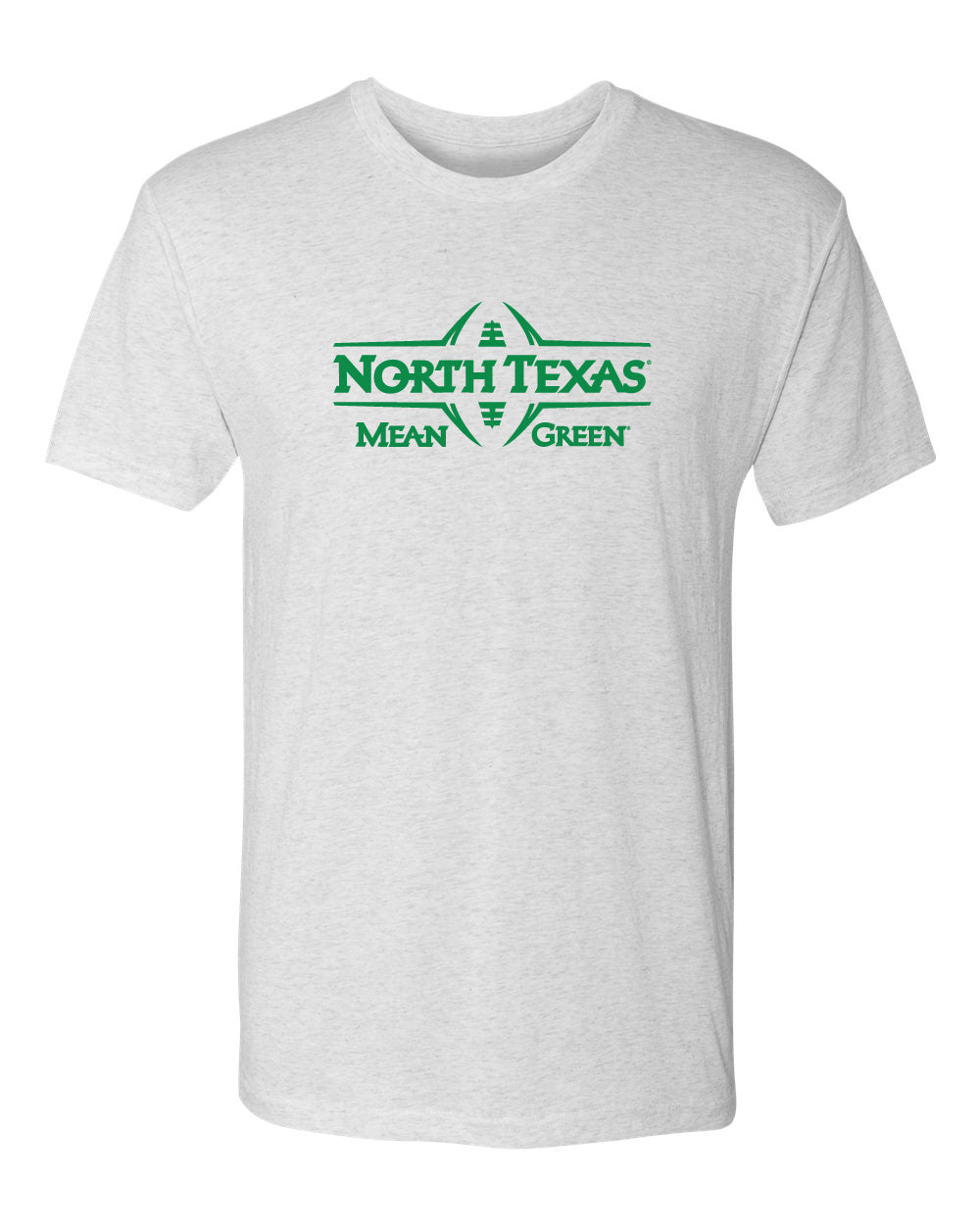 North Texas Mean Green Premium Tri-Blend Tee Shirt - North Texas Football Laces