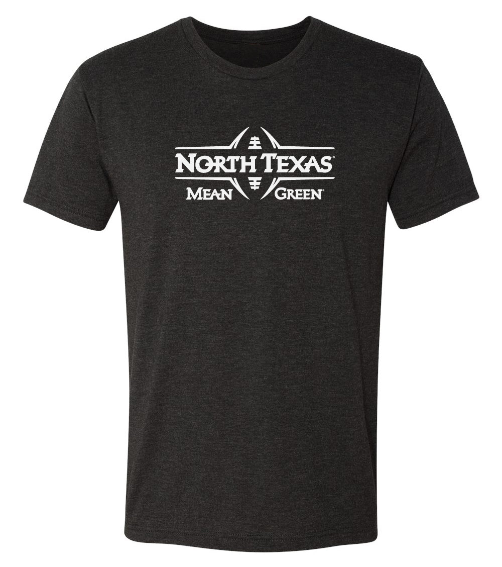 North Texas Mean Green Premium Tri-Blend Tee Shirt - Mean Green Football Laces