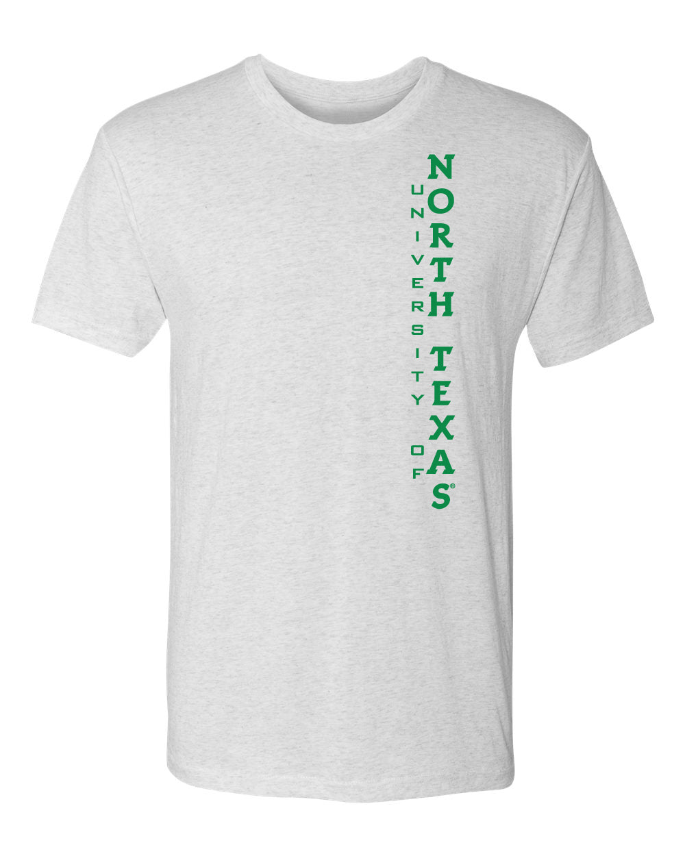 North Texas Mean Green Premium Tri-Blend Tee Shirt - Vertical University of North Texas