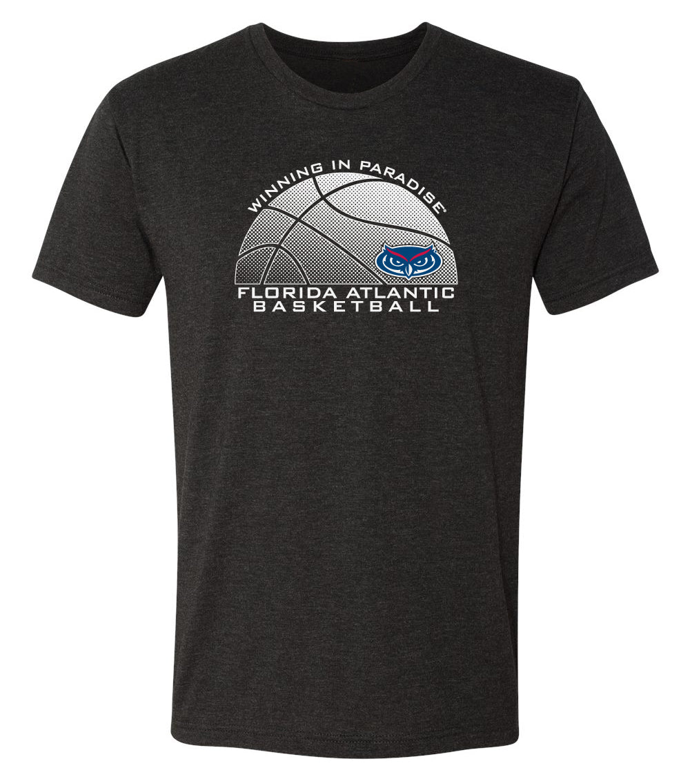 Florida Atlantic Owls Premium Tri-Blend Tee Shirt - FAU Basketball