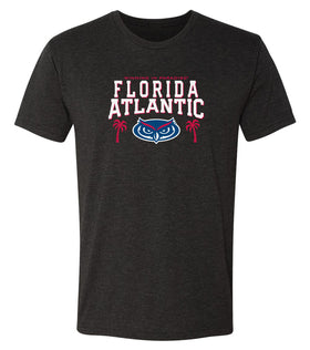 Florida Atlantic Owls Premium Tri-Blend Tee Shirt - FAU Logo Winning in Paradise