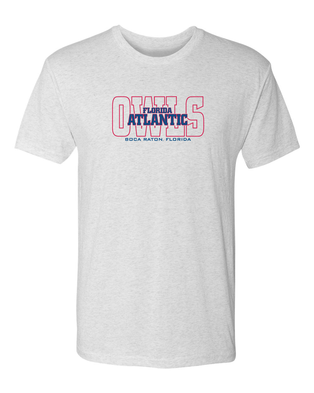Florida Atlantic Owls Premium Tri-Blend Tee Shirt - FAU Owls Background