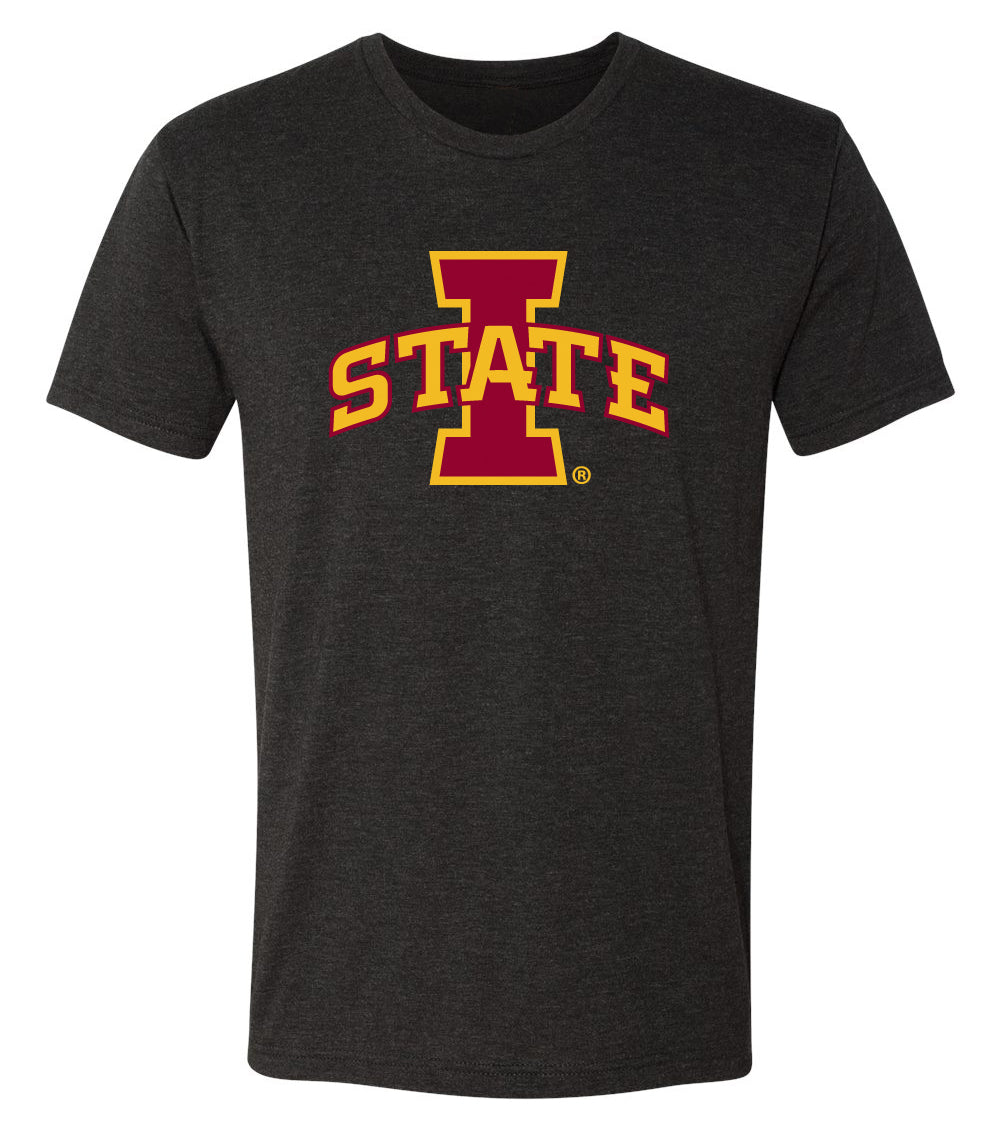 Iowa State Cyclones Premium Tri-Blend Tee Shirt - ISU I-STATE Logo
