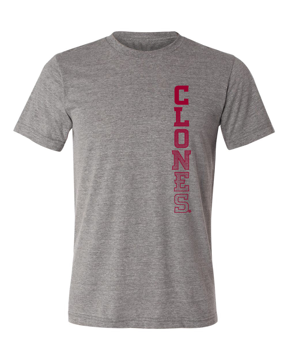 Iowa State Cyclones Premium Tri-Blend Tee Shirt - Vertical Clones Fade