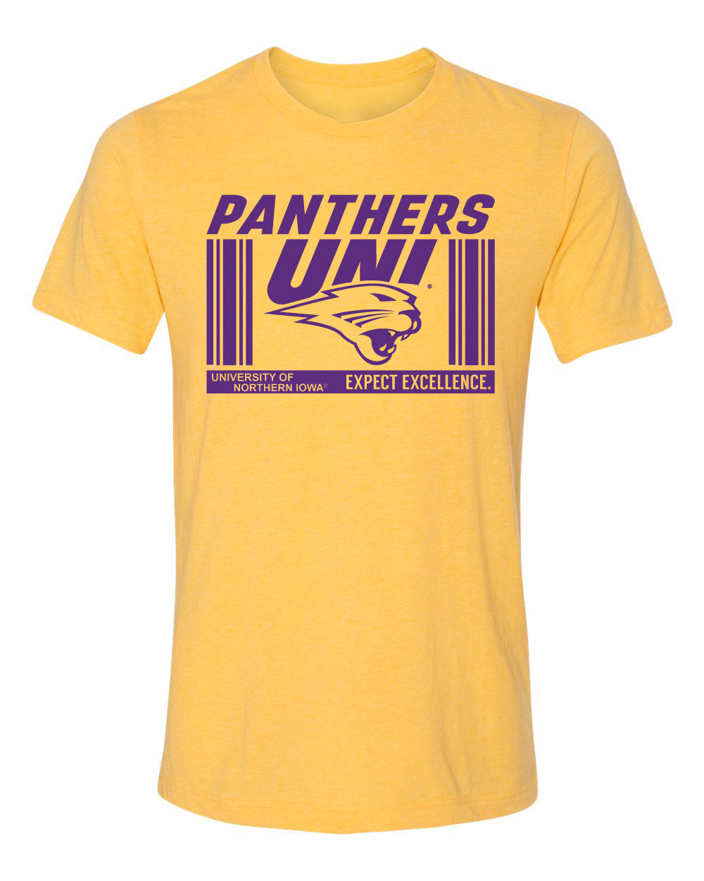 Northern Iowa Panthers Premium Tri-Blend Tee Shirt - UNI Expect Excellence