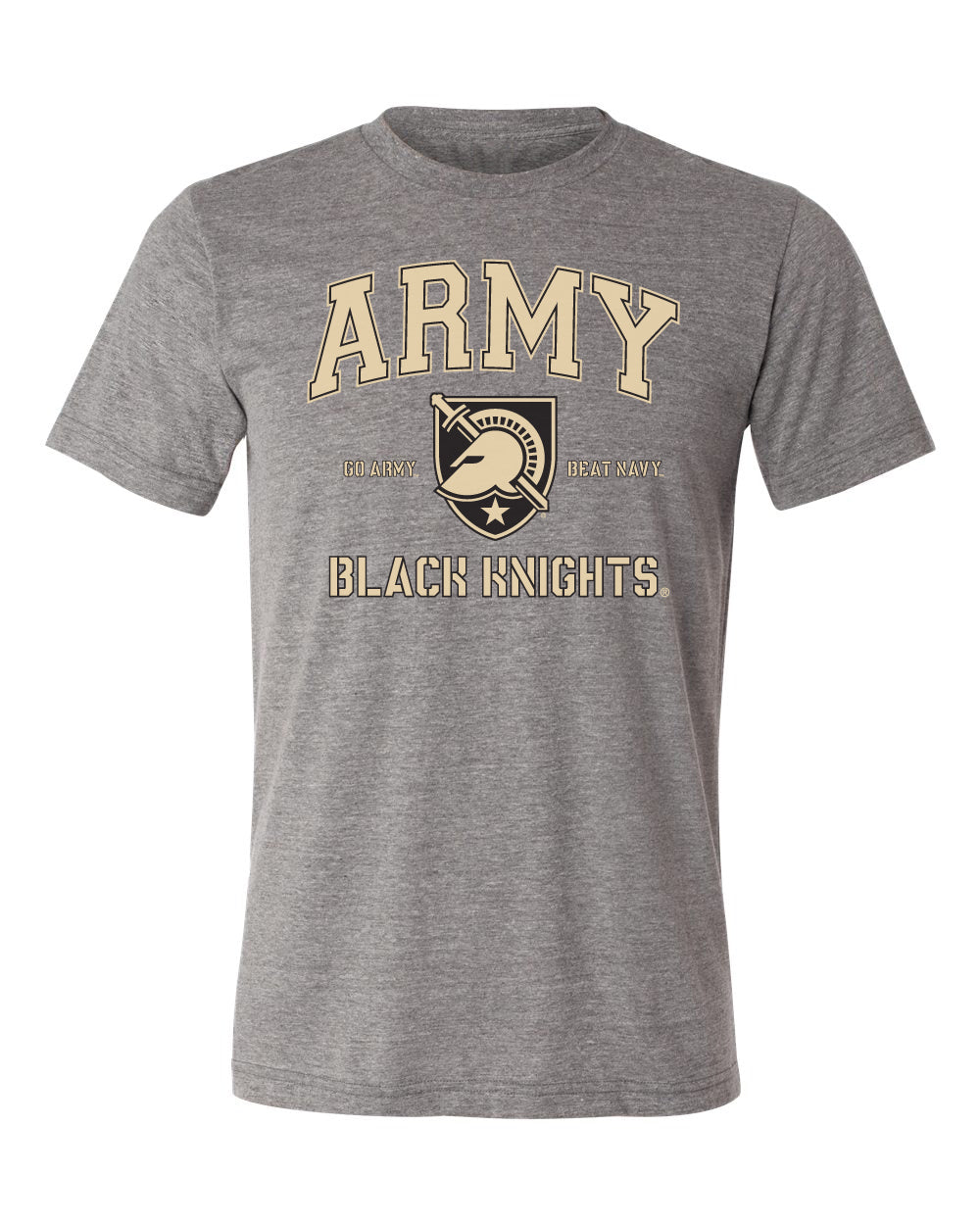 Army Black Knights Premium Tri-Blend Tee Shirt - Army Arch Primary Logo