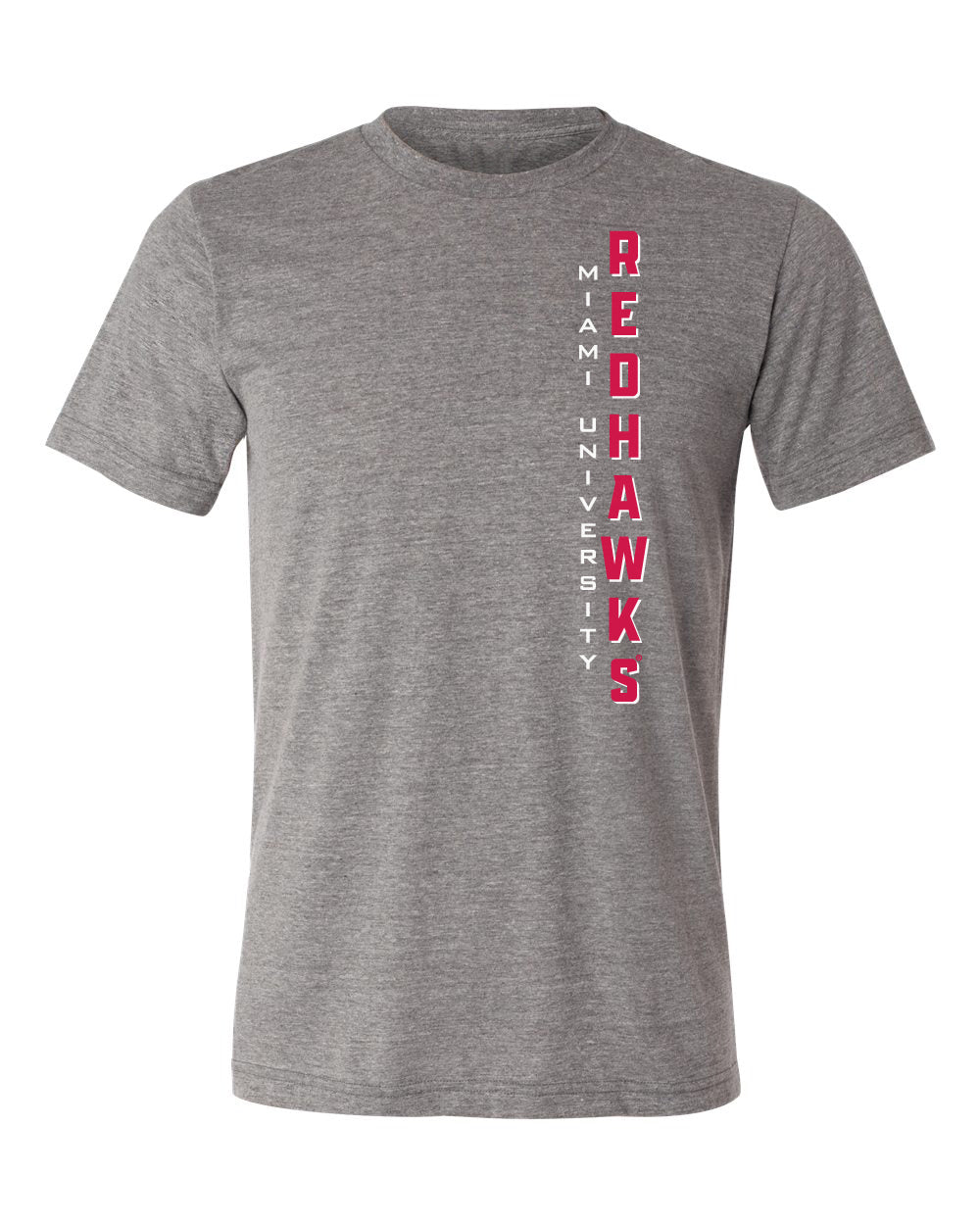 Miami University RedHawks Premium Tri-Blend Tee Shirt - Vert Miami University Redhawks