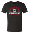 Omaha Mavericks Premium Tri-Blend Tee Shirt - UNO 1908 Arch Omaha