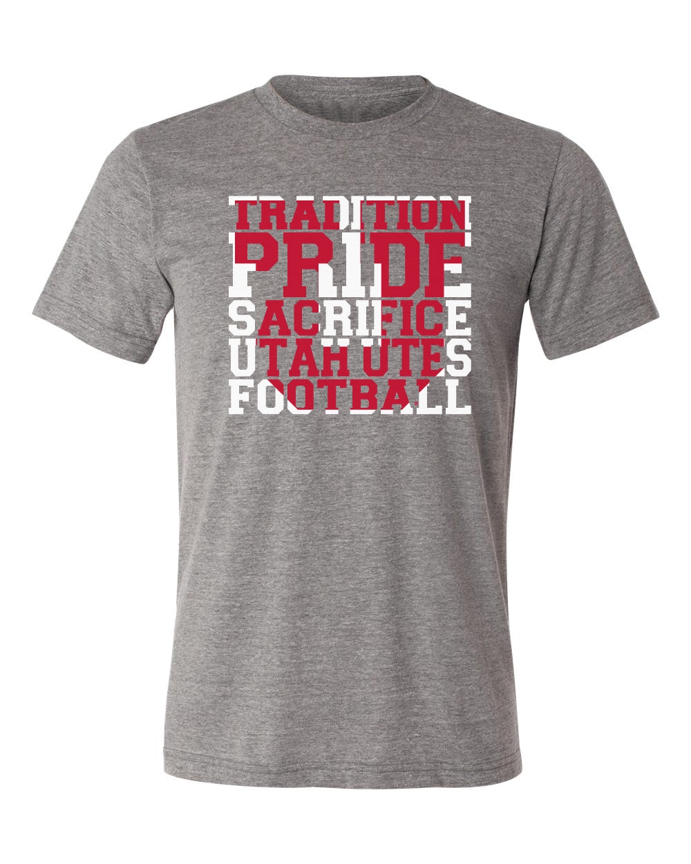 Utah Utes Premium Tri-Blend Tee Shirt - Utah Utes Football Tradition
