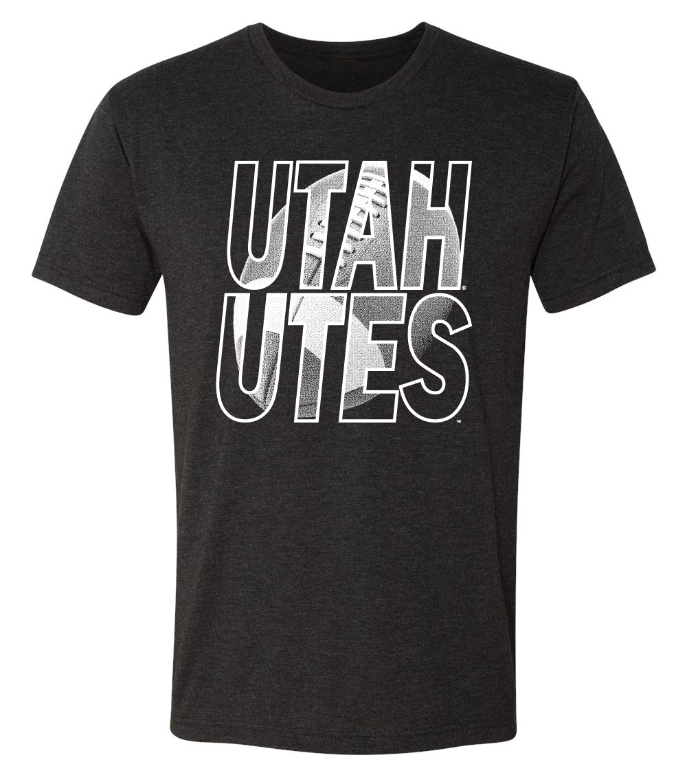 Utah Utes Premium Tri-Blend Tee Shirt - Utah Utes Football Image