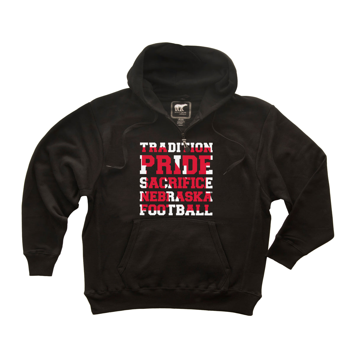 Nebraska Huskers Premium Fleece Hoodie - Tradition Pride Sacrifice