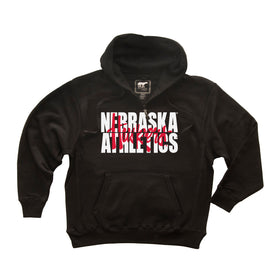 Nebraska Huskers Premium Fleece Hoodie - Nebraska Athletics Script Huskers