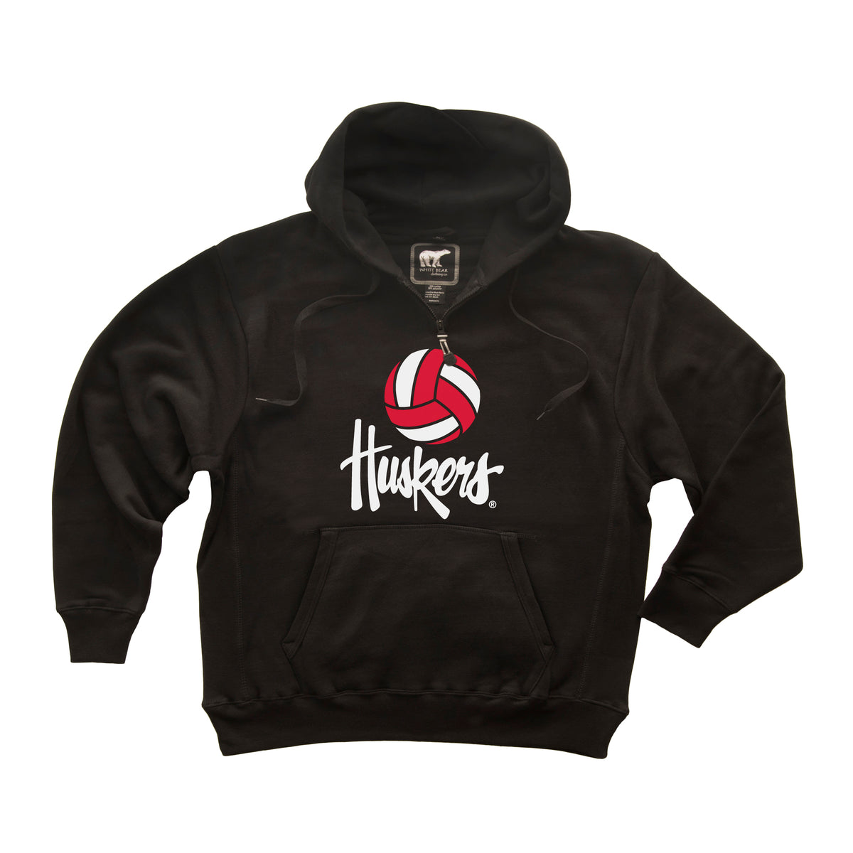 Nebraska Huskers Premium Fleece Hoodie - Script Huskers Volleyball