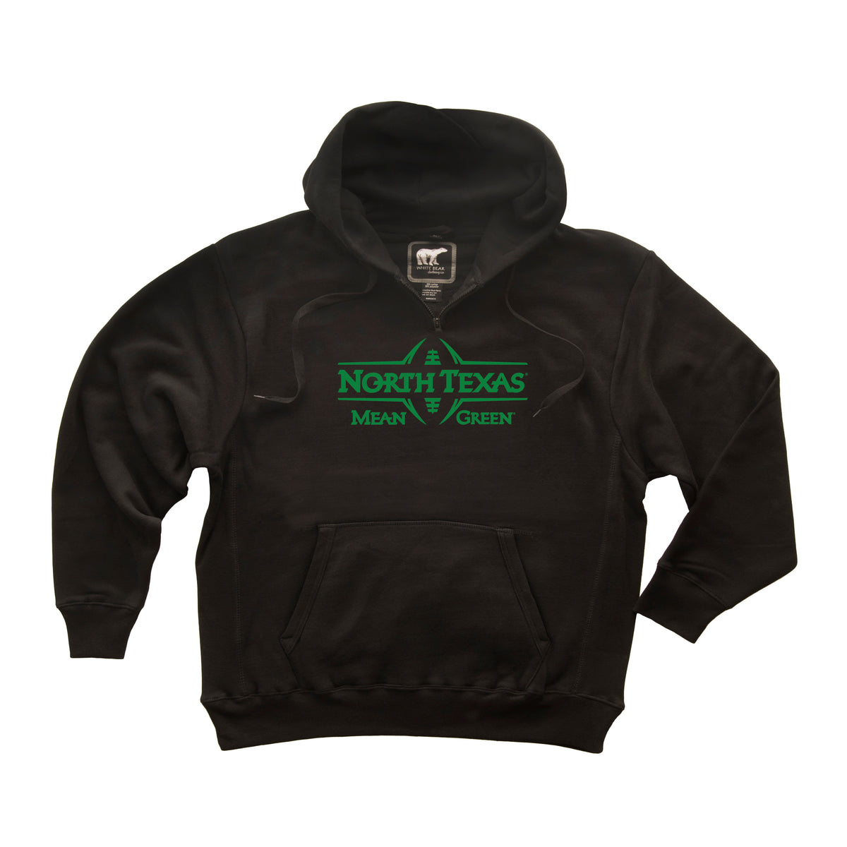 North Texas Mean Green Premium Fleece Hoodie - North Texas Football Laces