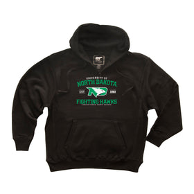 North Dakota Fighting Hawks Premium Fleece Hoodie - North Dakota Arch Primary Logo