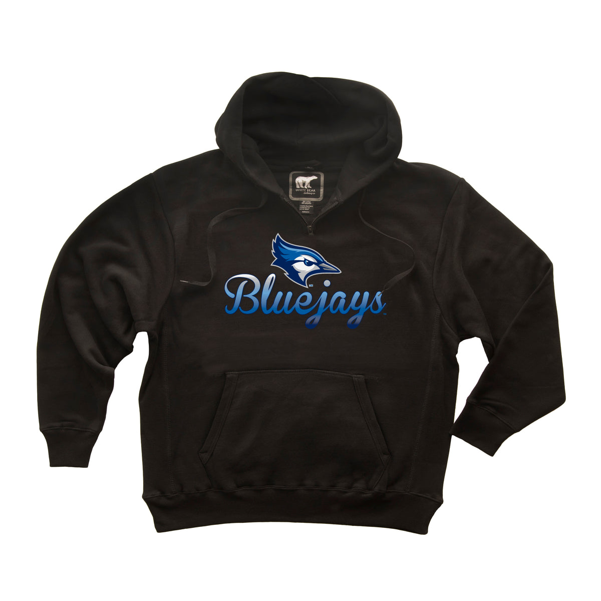 Creighton Bluejays Premium Fleece Hoodie - Script Bluejays Full Color Fade