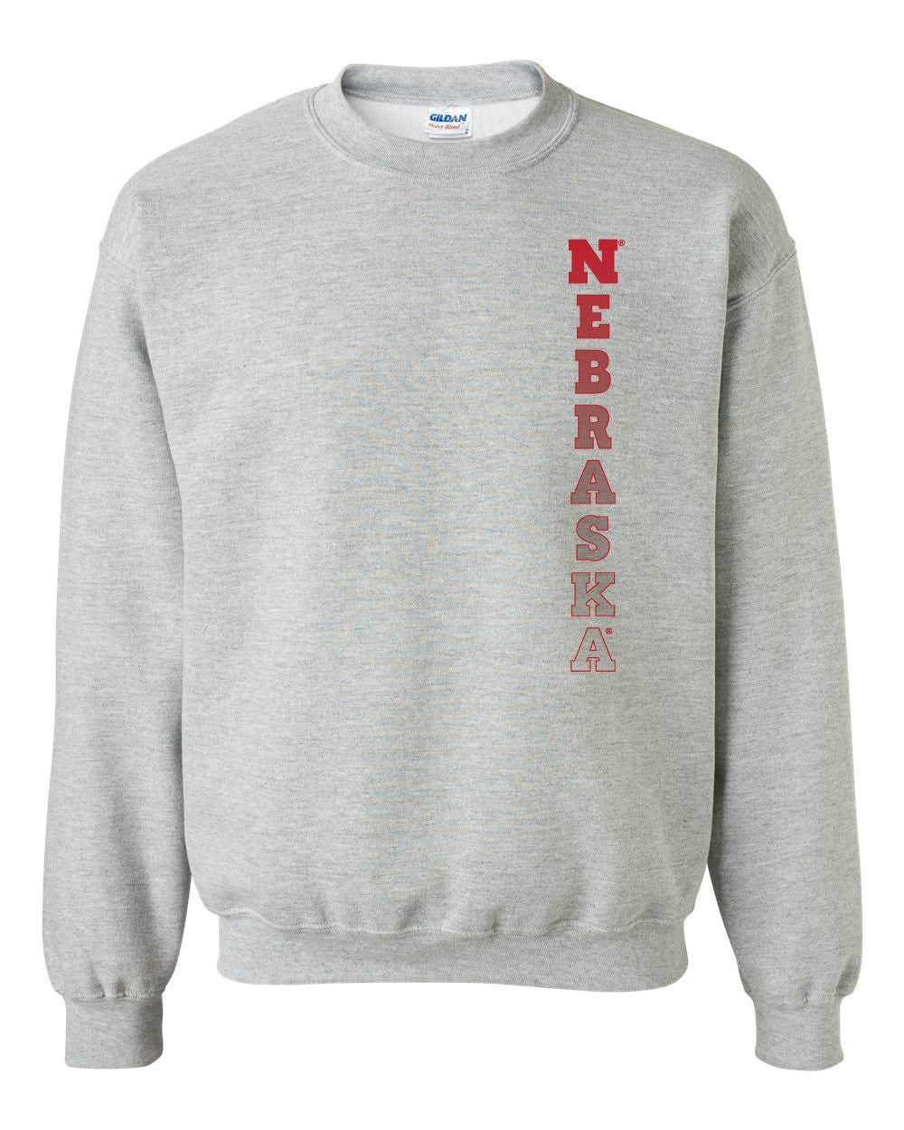 Nebraska Cornhuskers Vertical "NEBRASKA" Crewneck Sweatshirt