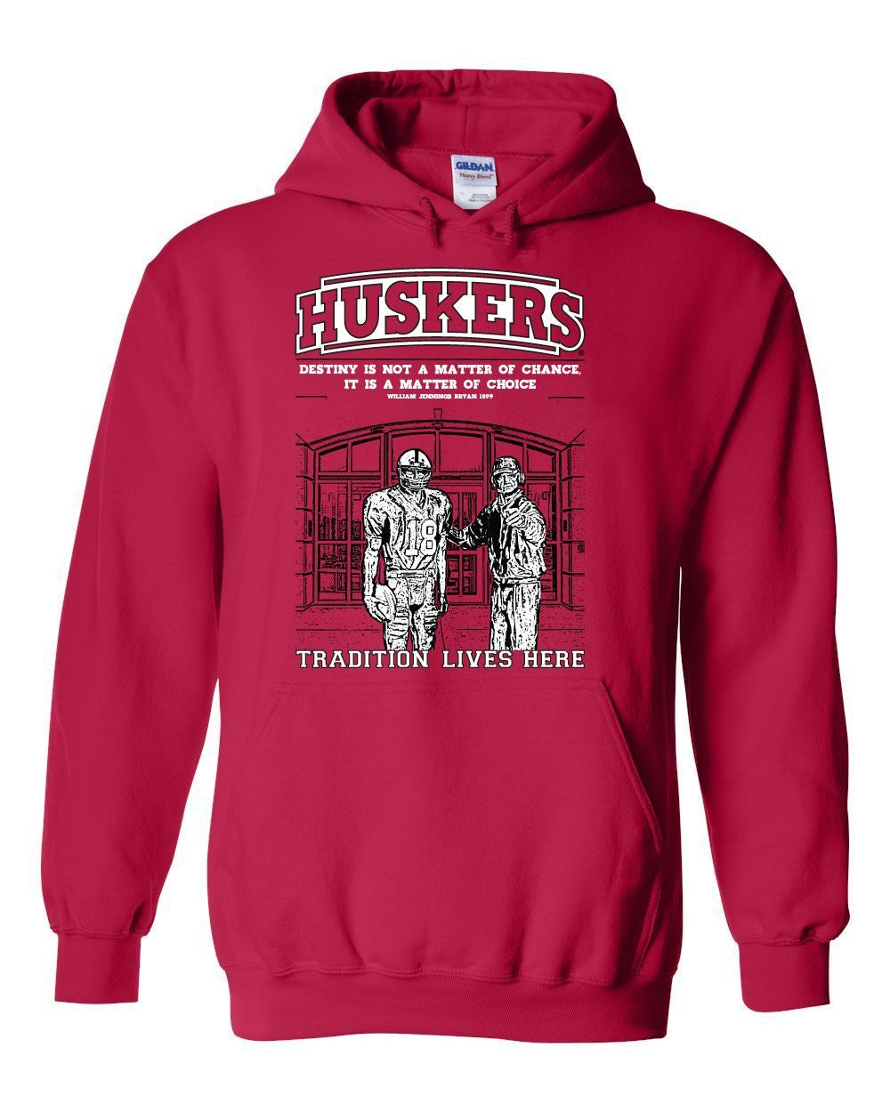 Nebraska Cornhuskers Football Tradition Lives Here Berringer & Osborne Hooded Sweatshirt
