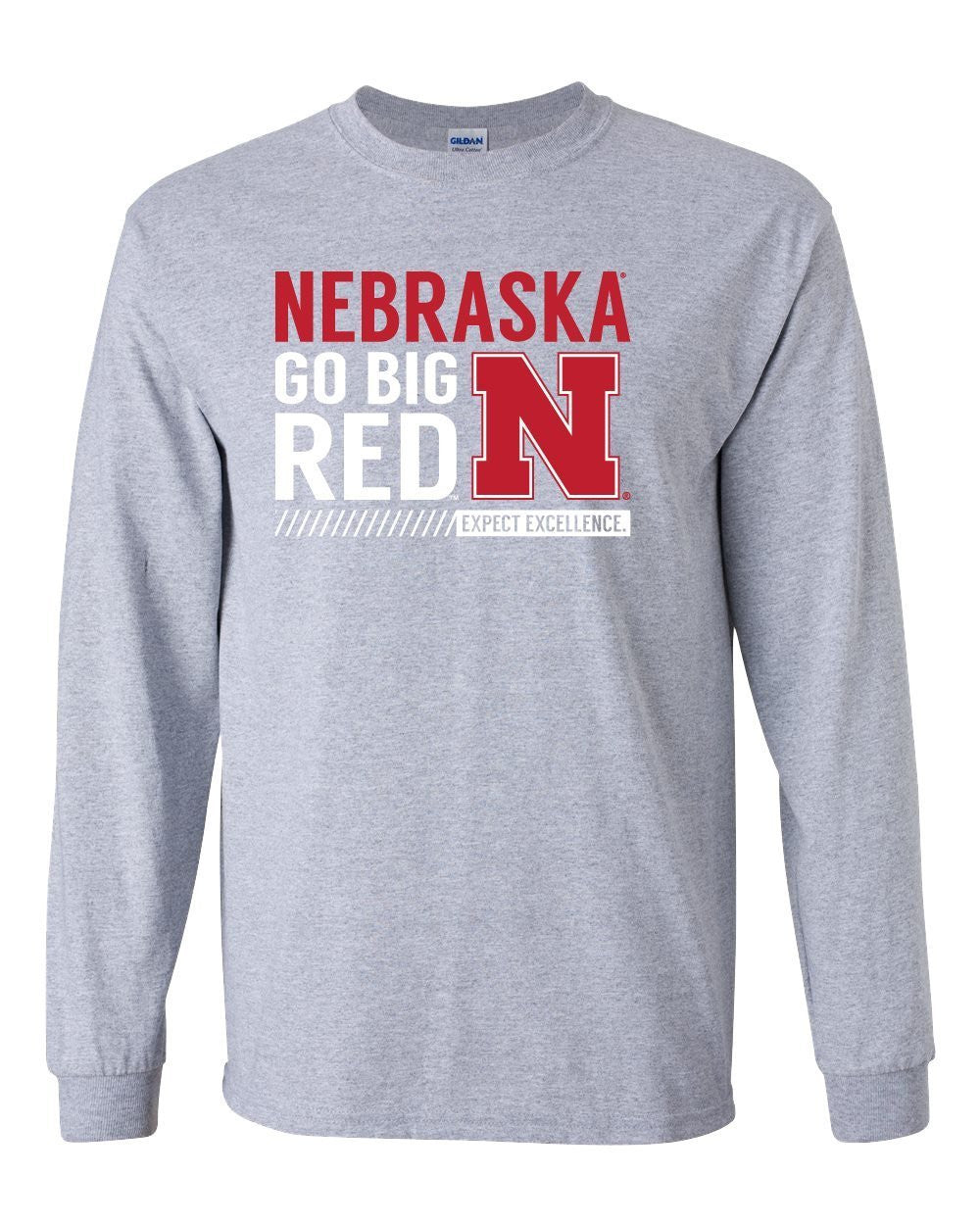 Nebraska Cornhuskers "Expect Excellence" Long Sleeve Tee Shirt