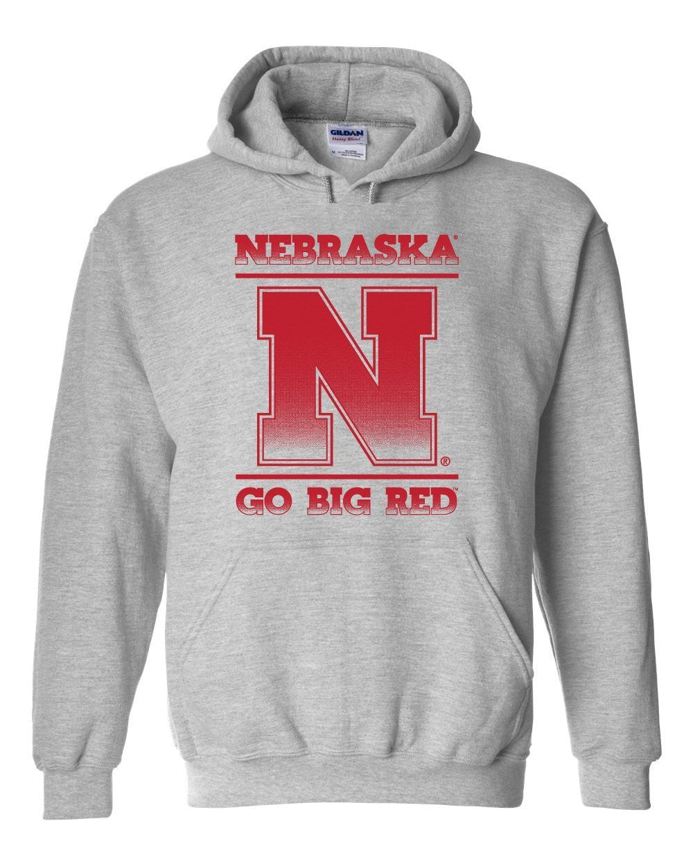 Nebraska Cornhuskers "Nebraska N GO BIG RED" Hooded Sweatshirt